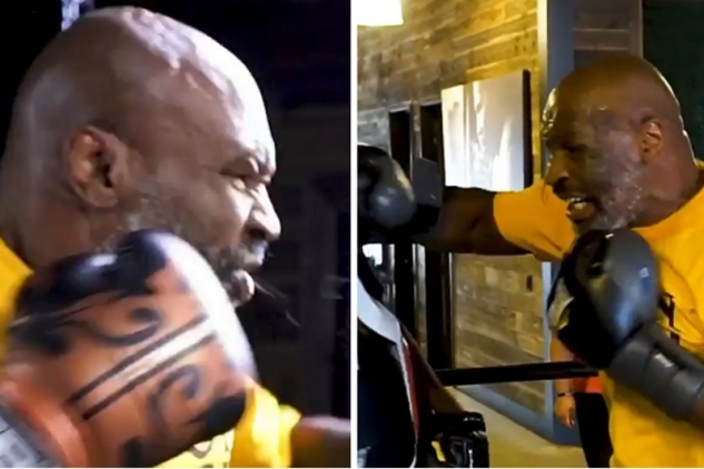 Mike Tyson trénuje